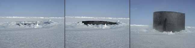 Surfacing through the ice